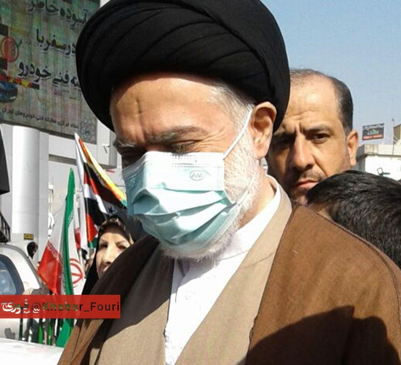 عکس پسر ارشد رهبر انقلاب در راهپیمایی ۲۲ بهمن ۱۴۰۲